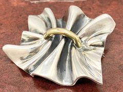 GEORG JENSEN ジョージジェンセン 399 ブローチ シルバー925 K18 コンビ
