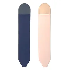 【新着商品】紛失防止 薄型 接着シール式 Apple Apple 貼り付け Pencil Pencil タッチペン 保護カバ 第1世代 ケース ケース 第2世代 2枚セット カバー ホルダー (ネイビー、ピンク) アップルペンシル サムコス