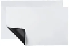 Fumemo マグネット シート 切れる ホワイト ボード カット 伝言板 メッセージ 管理 メモ 家庭 子供 備忘録 冷蔵庫 壁 名札 ロッカー 出勤表 予定表 A4 サイズ 白 2枚(2枚セット)