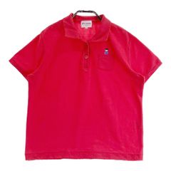 サイズ：L DESCENTE GOLF デサントゴルフ ×JGA 半袖ポロシャツ  レッド系 [240101487042] ゴルフウェア レディース ストスト サイズ：L DESCENTE GOLF デサントゴルフ ×JGA 半袖ポロシャツ