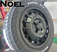 新商品 要リフトアップ&加工 軽トラ　軽バン ハイゼット エヴリィ アトレー MUDSTAR Radial AT 165/65R14 14インチのサムネイル
