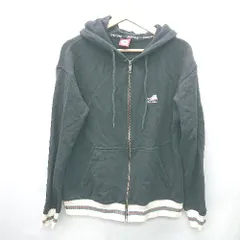 ◇ ⊇ CONVERSE コンバース コットン100% 長袖 パーカー サイズM ブラック レディース E  【1409100010688】