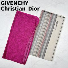 【未使用に近い】GIVENCHY　ジバンシイ　Christian Dior　クリスチャン ディオール　ハンカチ　2枚セット