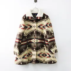 USA製 ペンドルトン ×オープニングセレモニー PENDLETON×Opening Ceremony ネイティブ柄 裏ボア コート S ベージュ┃【2400014629446】のサムネイル
