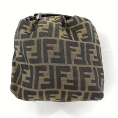 FENDI フェンディ ポーチ バニティバッグ ズッカ ブラウン - メルカリ