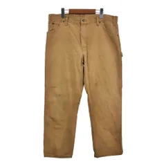 90年代 Dickies ディッキーズ ダック ペインターパンツ デニムパンツ ワーク ブラウン (メンズ W36 L30) 中古 古着 R7792