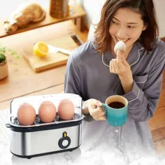 【公式】家電 調理 キッチン家電 エッグスチーマー シルバー SUFAEGSSL サンコー (B)のサムネイル