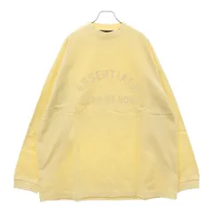 FOG Essentials (エフオージー エッセンシャルズ) Rubber Logo L/S Tee ラバーロゴ モックネック 長袖Tシャツ ロンT クリーム