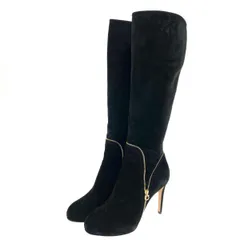 Salvatore Ferragamo サルヴァトーレフェラガモ ロングブーツ 表記サイズ:5 1/2 スエード/22.5cm    ブラック レディース / 240001163315