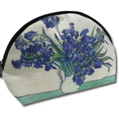 ポーチ 名画マルチポーチ（ゴッホ「アイリスの花瓶」） ゆうパケット 小物入れ かわいい おしゃれ ギフト レディース コスメポーチ プレゼント 大きめ 旅行 贈り物 トラベル 大容量 化粧小物 ファスナー Sサイズ