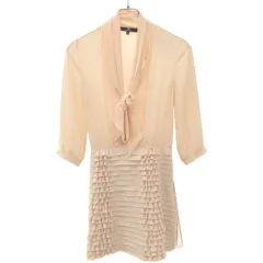 ELISABETTAFRANCHI/エリザベッタフランキ、ミニドレス、40サイズ エリザベッタ フランキ ミニドレス アシンメトリー メタルロゴ