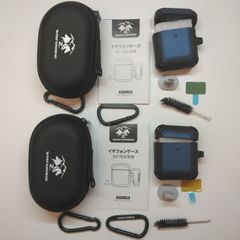【2個セット】AirPods　2&1　ケース　ブルー