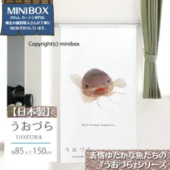 【MINIBOX のれん制作工房 正規販売店舗】【匿名配送ネコポス 送料無料】のれん うおづら「デンキナマズ」 幅85×丈150cm【日本製】金魚 UOZURA 熱帯魚 さかな フォト 写真 暖簾 間仕切り 家紋 タペストリー ポスター