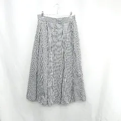 ◇ ⊂ FREE'S MART フリーズマート ギンガム チェック ロング フレア スカート サイズFR ブラック系 レディース E  【1502030027259】