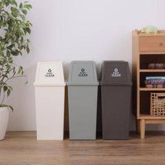 スリムスタッキングペール（ごみ箱） 45L | 東谷 カラー:ブラウン / グリーン / ホワイト | ごみ箱 45L