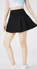 ☆ 3677ブラック ☆ L ☆ スポーツウェア テニス スポーツスカート テニス スコート かわいい オシャレ レディース スカート テニススカート インナーパンツ付き ポケット フィットネス スポーツ スポーツウェア バドミントン ヨガ ゴルフ 運動