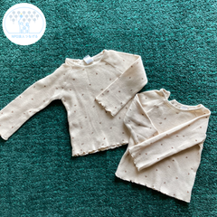 ★H＆M　オーガニックコットン　カットソー　80サイズ　２枚セット　双子
