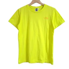 THE NORTH FACE(ノースフェイス) 半袖Tシャツ サイズM レディース - イエロー×ダークイエロー クルーネック