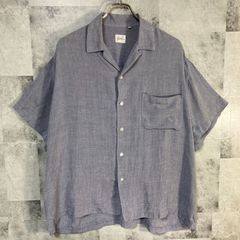 Bato-Loco オープンカラーシャツ レーヨン ブルーグレー XL