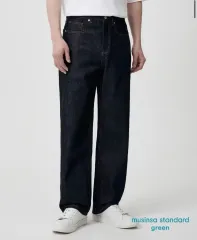 MUSINSA STANDARD MEN'S_ダイングワイドデニムパンツ_3色 MUSINSA STANDARD MEN'S_ワイドデニムパンツ_3色 (MUSINSA