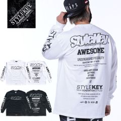 STYLEKEY CLASSIC LABEL(スタイルキー クラシック・レーベル) 長袖Tシャツ MANUAL L/S TEE(SK99CL-LS33) ロンT ストリート ヒップホップ B系