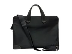 Paul Smith (ポールスミス) ナイロン レザー 2Way ブリーフケース ビジネスバッグ ショルダー付き ブラック メンズ/036