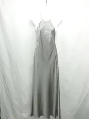 ◇ ⊂ ZARA ザラ ロング丈 ワンピース サイズM シルバー系 レディース E  【1501230034500】