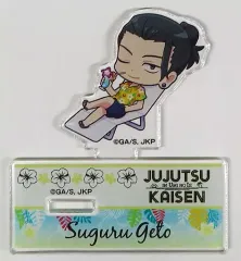 【中古】アクリルスタンド・アクリルパネル 夏油傑 「呪術廻戦 in SWEETS PARADISE 江ノ島店(海の家) トレーディングアクリルスタンドA(海の家ver.)」