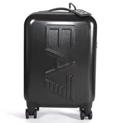 【定価15万】ジョルジオアルマーニ　旅行　キャリーケース　黒　機内持ち込みOK スーツケース ABS製 オーバーサイズ エンボスイーグル キャビン