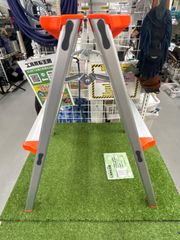 【中古A】ALINCO(アルインコ) 2段踏み台【高さ56 天板27×16cm】 CCA-60K 脚立 幅広 軽量 アルミ 製品安全協会認証