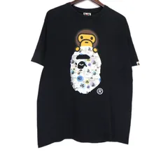 【完売モデル】アベイシングエイプ 長袖カットソー シャーク柄 デカロゴ 青 XL A BATHING APE アベイシングエイプ メンズ 長袖カットソー