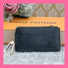《 LOUISVUITTON 》　★希少★　ルイヴィトン　エピ　ポシェット・クレ　コインケース　M63802　ノワール　MALLTIER　マルティエ　小銭入れ　キーリング　キーケース　ブラック　本革　送料無料・匿名配送・最短即日発送いたします！　153