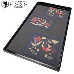 袋帯 四角に抽象鳥花模様 錫紵色 洒落帯 O-5269