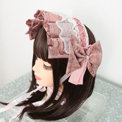 たに様専用【珊瑚/ヘッドドレス・ベレー帽】