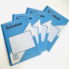 特価 4冊セット 日本ノート アピカ スクールライン 学習帳 ノート 横罫27行 ヨコ8ミリ 学用3号 30枚