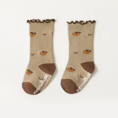 ☆ ライトブラウン ☆ Sサイズ ☆ キッズ ソックス seysmy ベビー 靴下 滑り止め ソックス キッズ くつ下 ベビーソックス 赤ちゃん 子供 ベビー用品 子ども 男の子 女の子 レッグウェア ガールズ ボーイズ ベビー服 子供服 おしゃれ かわいい