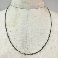 SILVER925 TWIST CHAIN NECKLACE /シルバー/ネックレス