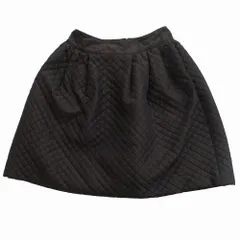 【美品】FOXEY フォクシー キルティングスカート38 ブラック　カンパニュラ フォクシー☆31747カンパニュラ タック入キルティングスカート38