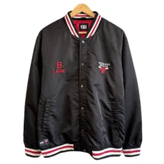 『入手困難』NBA シカゴブルズ　90s スタジャン　サテン　ブラック　【L】 USA製 90s STARTER 