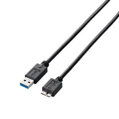新品 エレコム USBケーブル 【microB】 USB3.0 (USB A オス to microB オス) スタンダード 0.5m ブラック USB3-AMB05BK