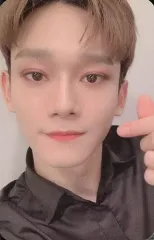 【中古】コレクションカード(男性) EXO/チェン(CHEN)/衣装黒・左手指ハート/「オフィシャルファンクラブ EXO-L ACE会員入会特典ウェルカムキット」トレカ