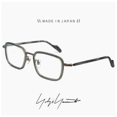 【新品】 ヨウジ ヤマモト メガネ 日本製 19-0099 2 c02 Yohji Yamamoto 鯖江 メンズ 眼鏡 スクエア 型 四角 フレーム ダミーレンズ発送