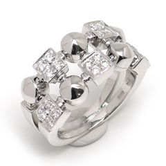 ブルガリ BVLGARI ルチアリング 約12号 750WG・ダイヤモンド 