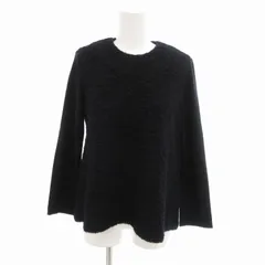 エムプルミエ M-Premier カットソー ボア 切替 ニット 長袖 36 S 紺 ダークネイビー /HO◇ 0210のサムネイル