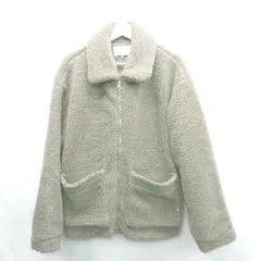 ◇ ⊇ chacocloset チャコクローゼット 裏地あり 長袖 ボアジャンパー サイズF カーキ系 レディース E  【1501160011060】のサムネイル