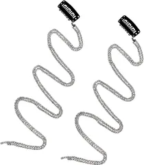 ルナリ ラインストーン ヘアクリップ 髪飾り ヘアアレンジ(2本)