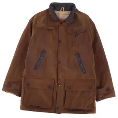 バブアー Barbour ジャケット BUSHMAN ブッシュマン オイルドコットン アウター メンズ  S ブラウンのサムネイル