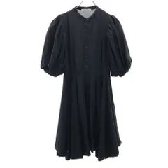 スナイデル 5分袖 パフスリーブ ワンピース 0 ブラック snidel レディース 古着 【240428】