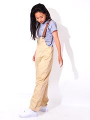 COOKMAN クックマン オーバーオール メンズ レディース Fisherman's Bib Overall Sand ベージュ フィッシャーマンズ ビブ オーバーオール コックマン 231-03855