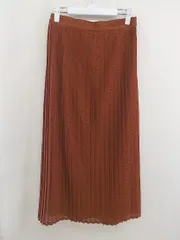 ◇ grove グローブ 総レース ロング プリーツ スカート サイズM オレンジ テラコッタ系 レディース  【中古】 【1206300005755】のサムネイル